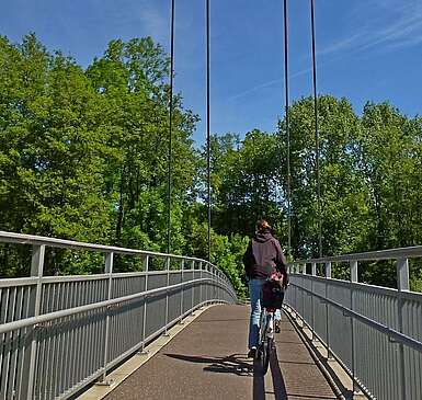 Auf der Dahme-Brücke