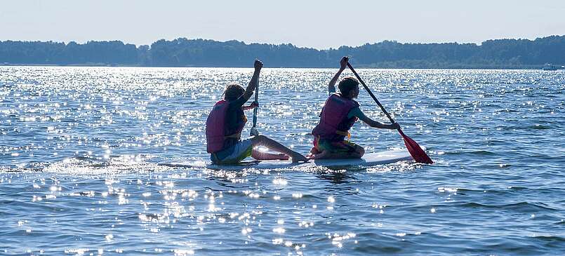 SUP auf dem Wolziger See