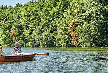 Ruderboot auf See