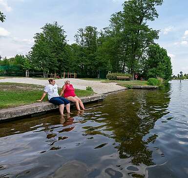 Familie Werner im Strandbad Neue Mühle